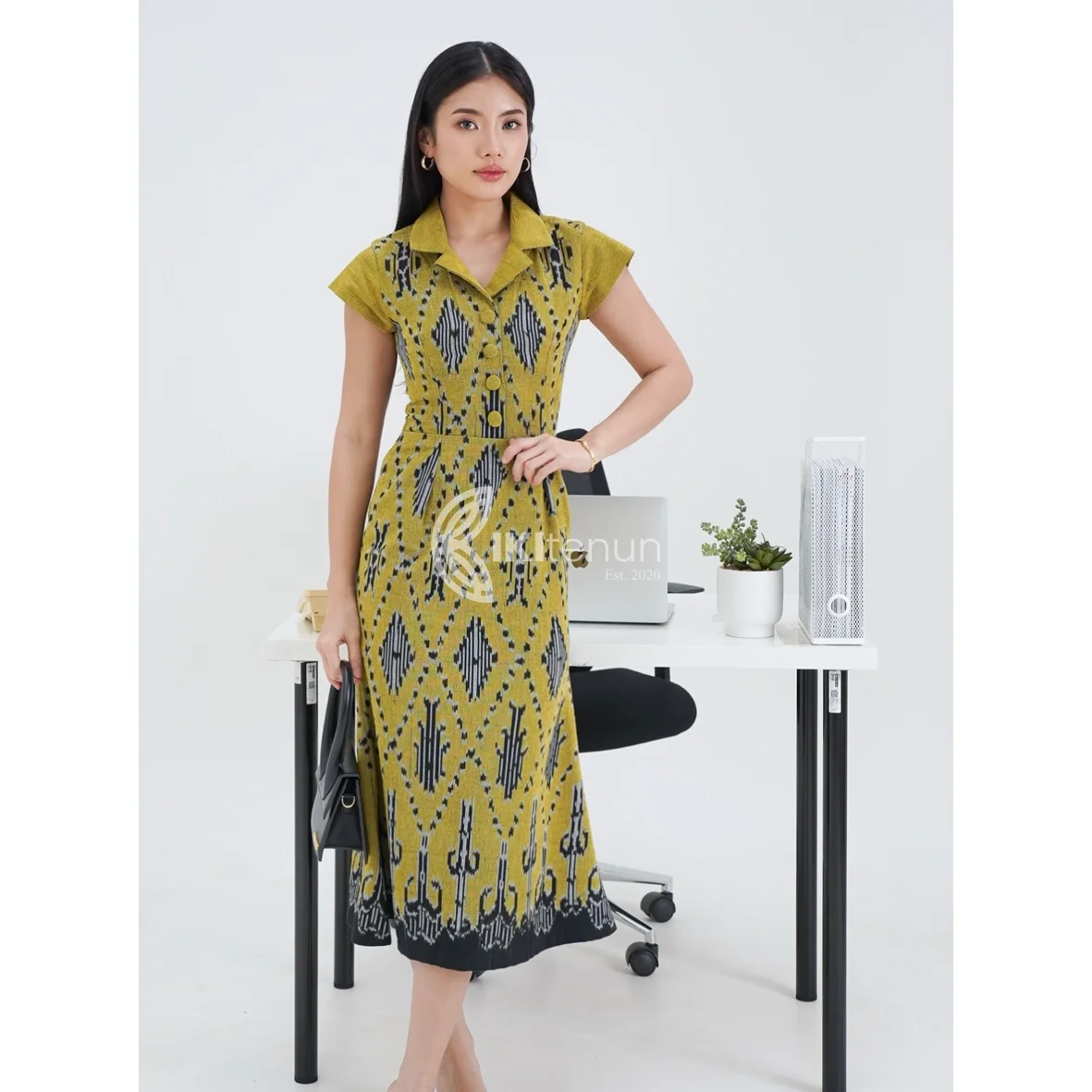Hazel Dress Lime - Foto 1