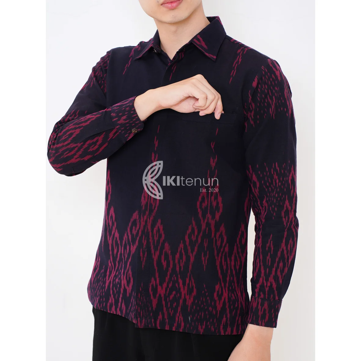Kemeja Cakra Violet - Foto 2
