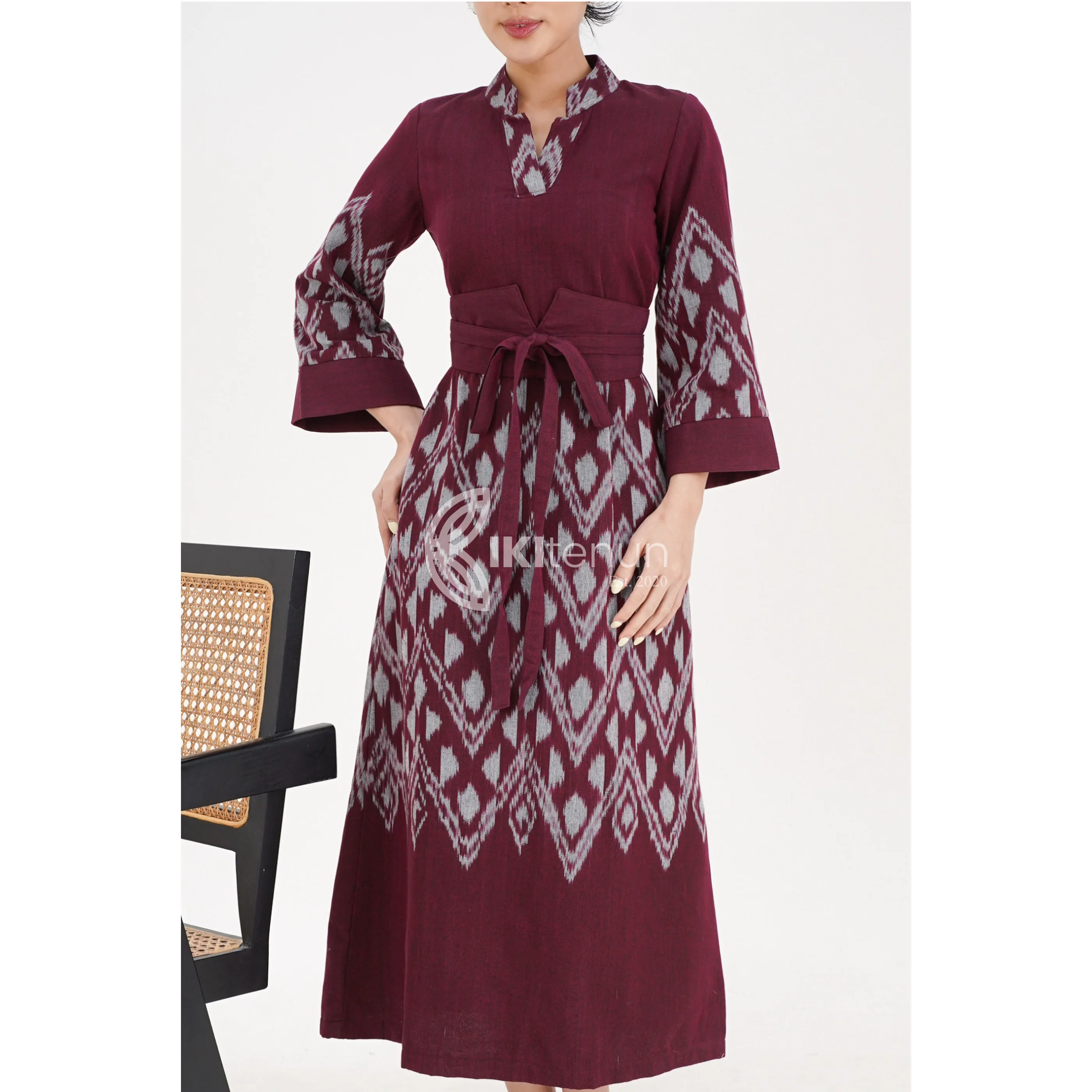 Lara Dress Burgundy - Foto 2